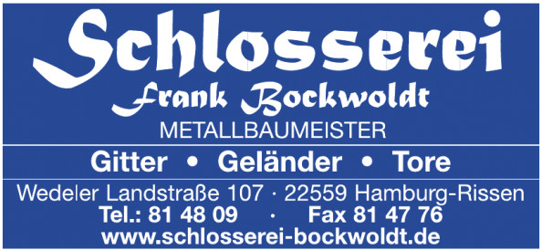 Schlosserei + Metallbau Frank Bockwoldt