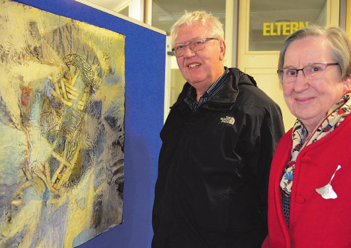 Almut und Emil Heucke sind Stammgäste bei den Ausstellungen der Kunst- und Musik-Reihe, die Bernd Sieme organisiert Almut und Emil Heucke sind Stammgäste bei den Ausstellungen der Kunst- und Musik-Reihe, die Bernd Sieme organisiert