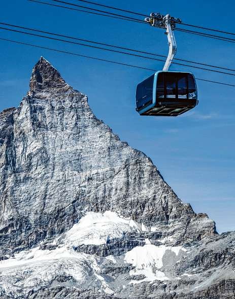 Die Gondeln des „Matterhorn glacier ride“. FOTO: ZERMATT BERGBAHNEN Die Gondeln des „Matterhorn glacier ride“. FOTO: ZERMATT BERGBAHNEN