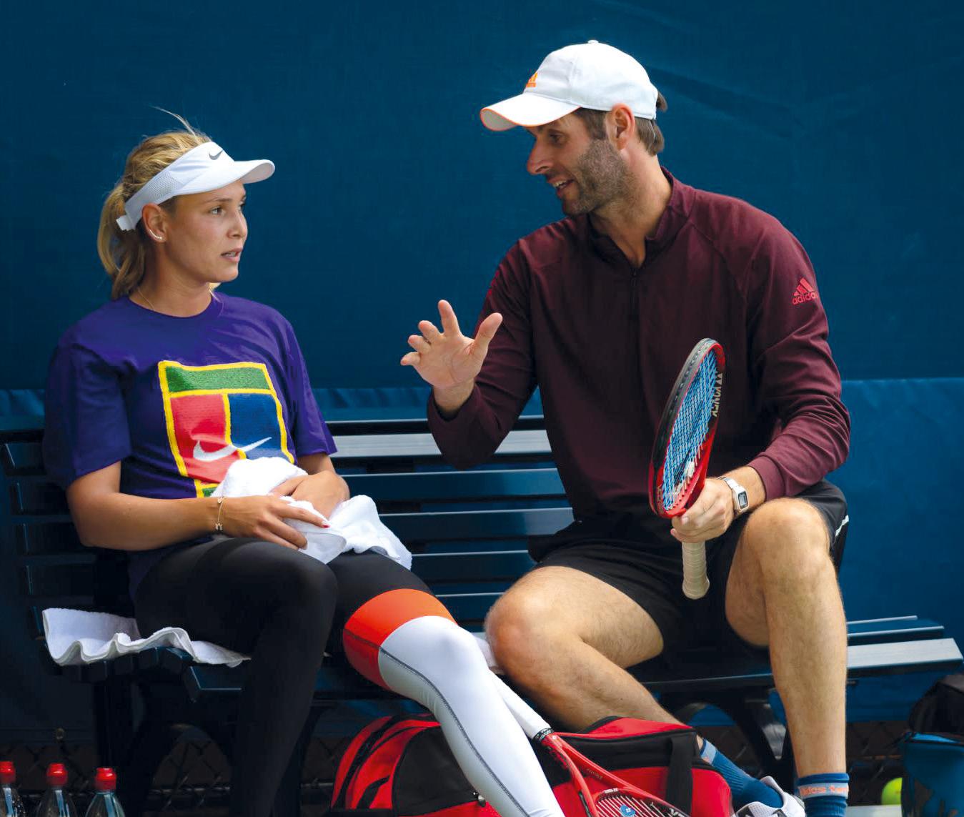 Torben Beltz mit Donna Vekic. Foto Beltz Torben Beltz mit Donna Vekic. Foto Beltz