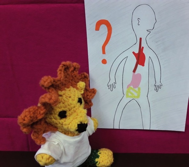 Das Maskottchen Teoleo ist auch dabei. FOTO: INITIATIVE FÜR FRÜHE BILDUNG