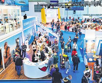 Information und Unterhaltung auf der Kreuzfahrt-Messe. Foto: HMC Information und Unterhaltung auf der Kreuzfahrt-Messe. Foto: HMC