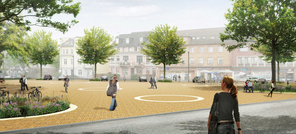 Plan zur neuen Gestaltung des Blankeneser Markplatzes