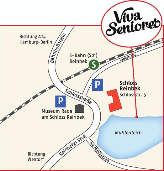 Das Schloss Reinbek befindet sich in unmittelbarer Nähe zum S-Bahnhof Reinbek. Wie immer empfiehlt sich die Anfahrt mit öffentlichen Verkehrsmitteln, da die Anzahl der Parkplätze für Pkw begrenzt ist. Das Schloss Reinbek befindet sich in unmittelbarer Nähe zum S-Bahnhof Reinbek. Wie immer empfiehlt sich die Anfahrt mit öffentlichen Verkehrsmitteln, da die Anzahl der Parkplätze für Pkw begrenzt ist.