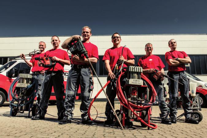 Das Team von ELMCO Bautechnik FOTO: ©FRIEDER ZIMMERMANN