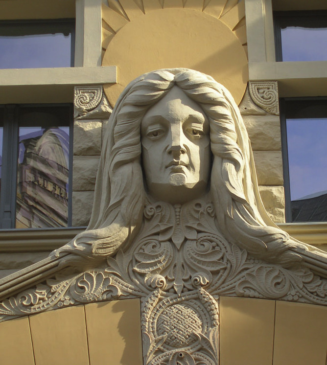 Jugendstilgebäude in Riga, Lettland