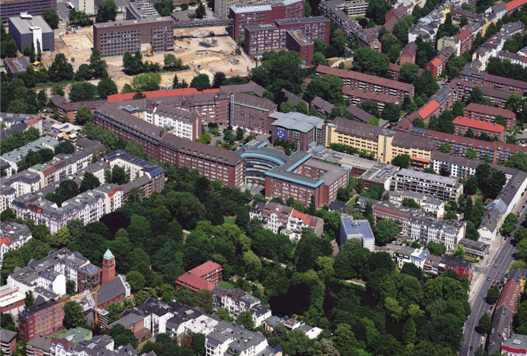 Auf dem Gelände der heutigen Beiersdorf-Zentrale wird das neue Stadtquartier entstehen. Die Konzern-Zentrale zieht an die Troplowitzstraße um. Dort wird 2023 der neue Beiersdorf Campus fertiggestellt Foto: TROMA Auf dem Gelände der heutigen Beiersdorf-Zentrale wird das neue Stadtquartier entstehen. Die Konzern-Zentrale zieht an die Troplowitzstraße um. Dort wird 2023 der neue Beiersdorf Campus fertiggestellt Foto: TROMA
