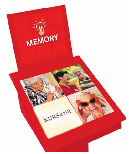 Das „Kursana-Memory“-Spiel lädt auf der Seniorenmesse dazu ein, spielerisch Gedächtnis und Schnelligkeit auf die Probe zu stellen. Foto: Kursana Das „Kursana-Memory“-Spiel lädt auf der Seniorenmesse dazu ein, spielerisch Gedächtnis und Schnelligkeit auf die Probe zu stellen. Foto: Kursana