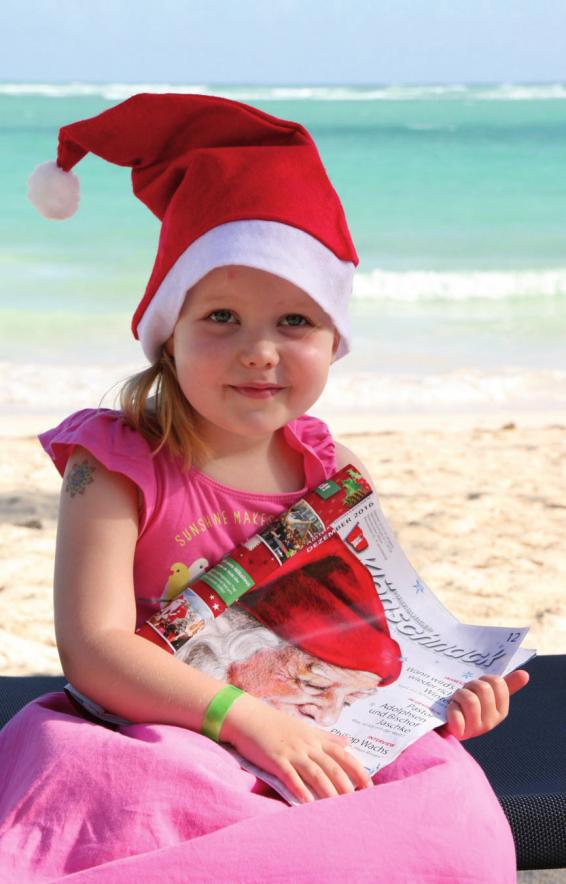 Romy aus Rissen am Strand in der Karibik