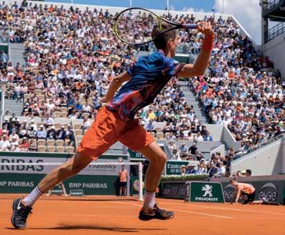 Yannik Madens erster Auftritt auf großer Bühne. In Runde 2 schlug er sich wacker gegen Rafael Nadal. Foto: Jürgen Hasenkopf Yannik Madens erster Auftritt auf großer Bühne. In Runde 2 schlug er sich wacker gegen Rafael Nadal. Foto: Jürgen Hasenkopf