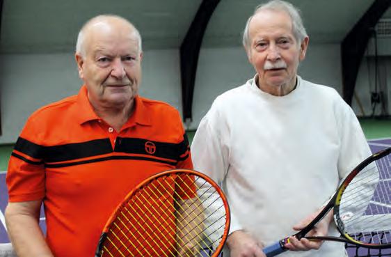 Herren 75: Oskar Stehr (TuHC Harburg) – Dieter Franke (TC Bergstedt) im Round Robin Herren 75: Oskar Stehr (TuHC Harburg) – Dieter Franke (TC Bergstedt) im Round Robin