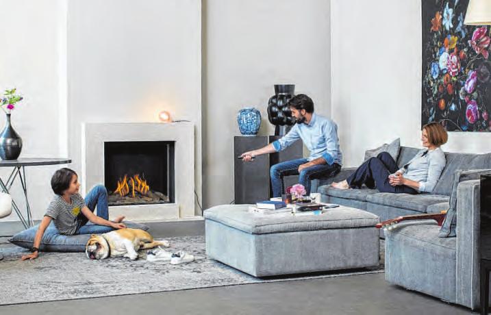 Ein Gasfeuerkamin ist eine ideale Alternative zu Holzfeuerkaminen, die geeignete Schornsteine voraussetzen. Foto: privat Ein Gasfeuerkamin ist eine ideale Alternative zu Holzfeuerkaminen, die geeignete Schornsteine voraussetzen. Foto: privat