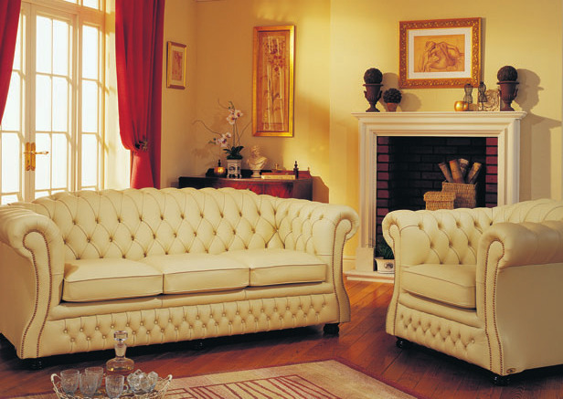 Chesterfield-Ledersofa