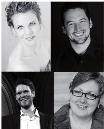 Linda Joan Berg, Timo Rößner Timotheus Maas und Karolina Trojok spielen und singen das Beste aus Oper und Musical FOTO: BRUMP