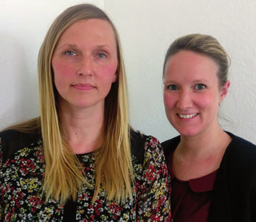 Quartiersmanagerinnen Ina Würdemann und Vivienne Kalka