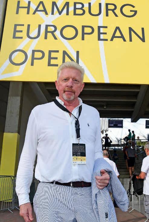 Boris Becker, Head of Men‘s Tennis, beobachtete die deutschen Spieler. Foto Alexander Scheuber/ Hamburg European Open Boris Becker, Head of Men‘s Tennis, beobachtete die deutschen Spieler. Foto Alexander Scheuber/ Hamburg European Open