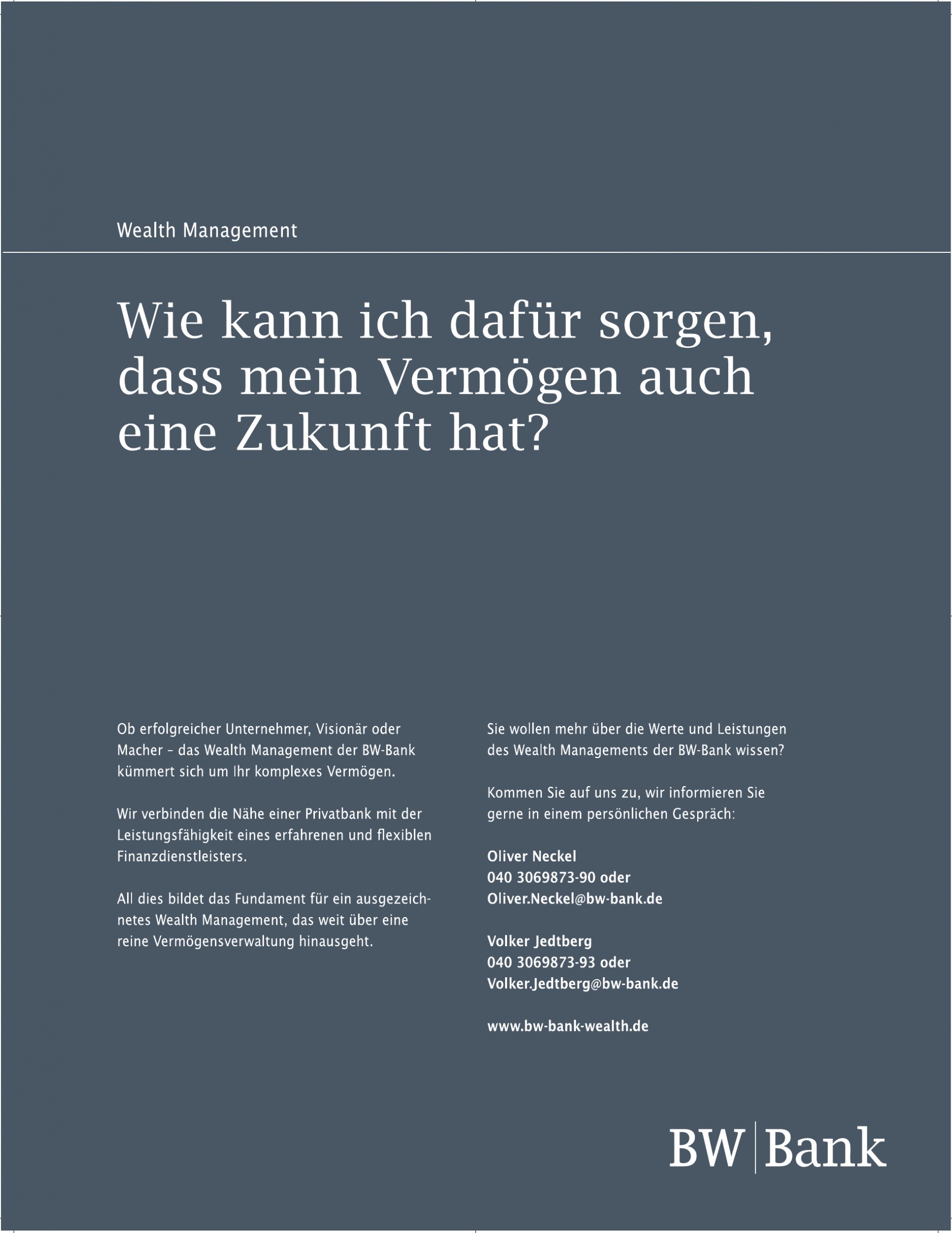 BW Bank - Oliver Neckel