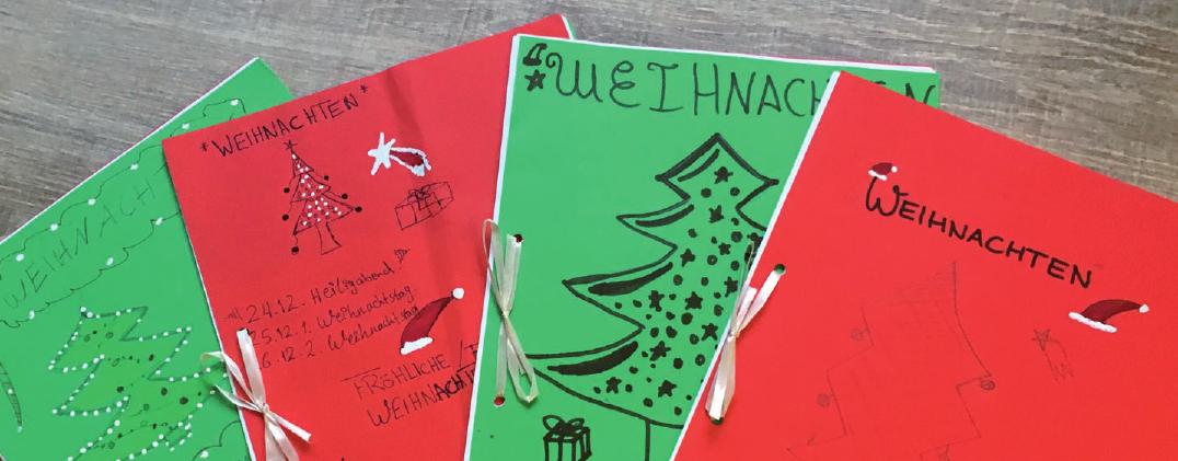 Selbst gestaltete Weihnachtsbücher