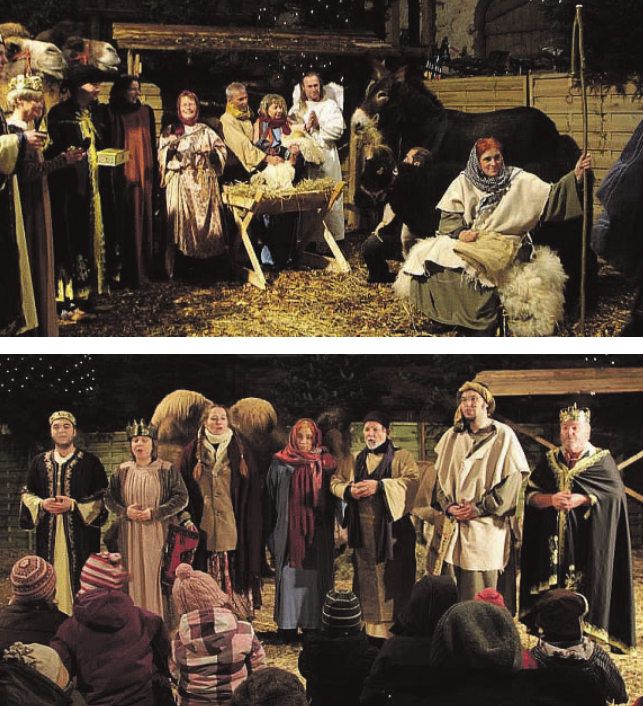 Die Darstellung der Weihnachtsgeschichte verzaubert Jung und Alt Die Aufführung wird am vierten Adventswochenende mehrmals gezeigt Die Darstellung der Weihnachtsgeschichte verzaubert Jung und Alt Die Aufführung wird am vierten Adventswochenende mehrmals gezeigt