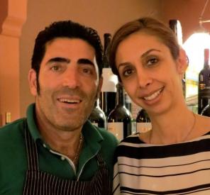 Majid Ehsasian mit Ehefrau Ghazal Pishehvar in ihrem neuen Ristorante Ruperti