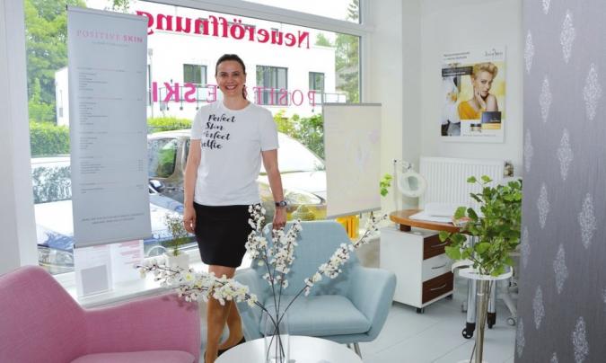 Annett von Kostka in ihrem neuen Kosmetikinstitut
