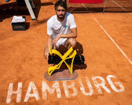 Der Titelverteidiger, Nicolas Basilashvili, verteidigte seinen Titel.   Der Titelverteidiger, Nicolas Basilashvili, verteidigte seinen Titel.