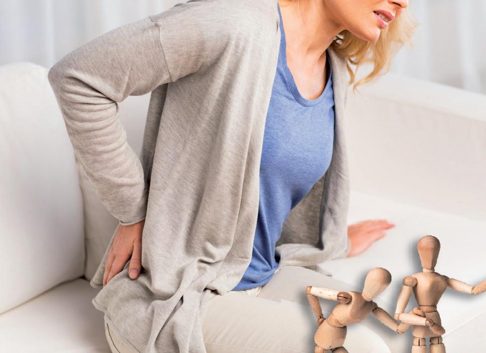 Diffuse Rückenschmerzen entstehen oft durch zu langes Sitzen und falsche Körperhaltungen.FOTO: SYDA PRODUCTIONS_FOTOLIA.COM und FOTO: CLEMENS SCHÜSSLER_FOTOLIA.COM